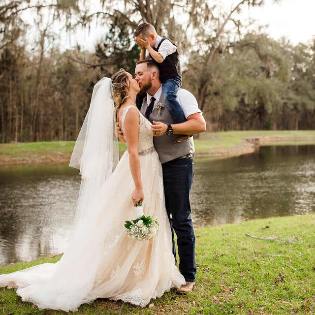 how to make a 2 tier wedding veil